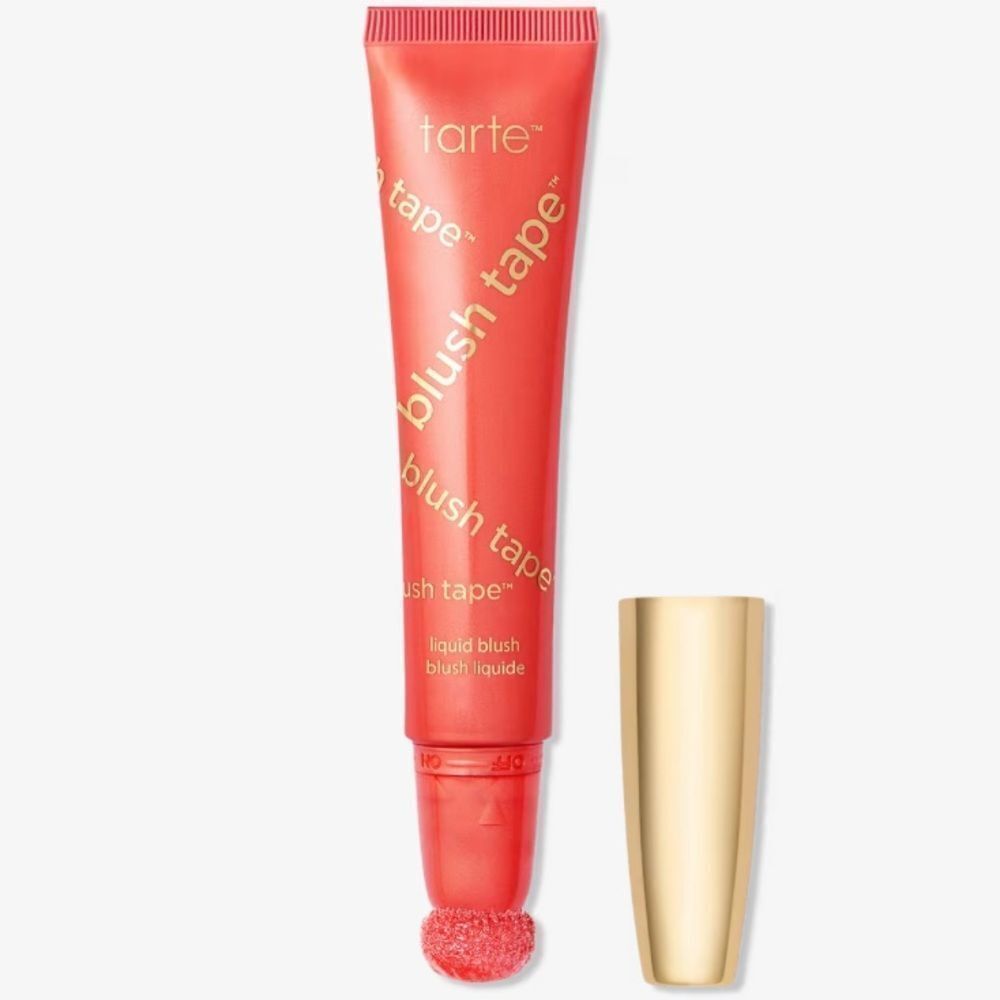 🌻 Tarte Satin Red Orange Blush Tape Liquid Blush New FullSz